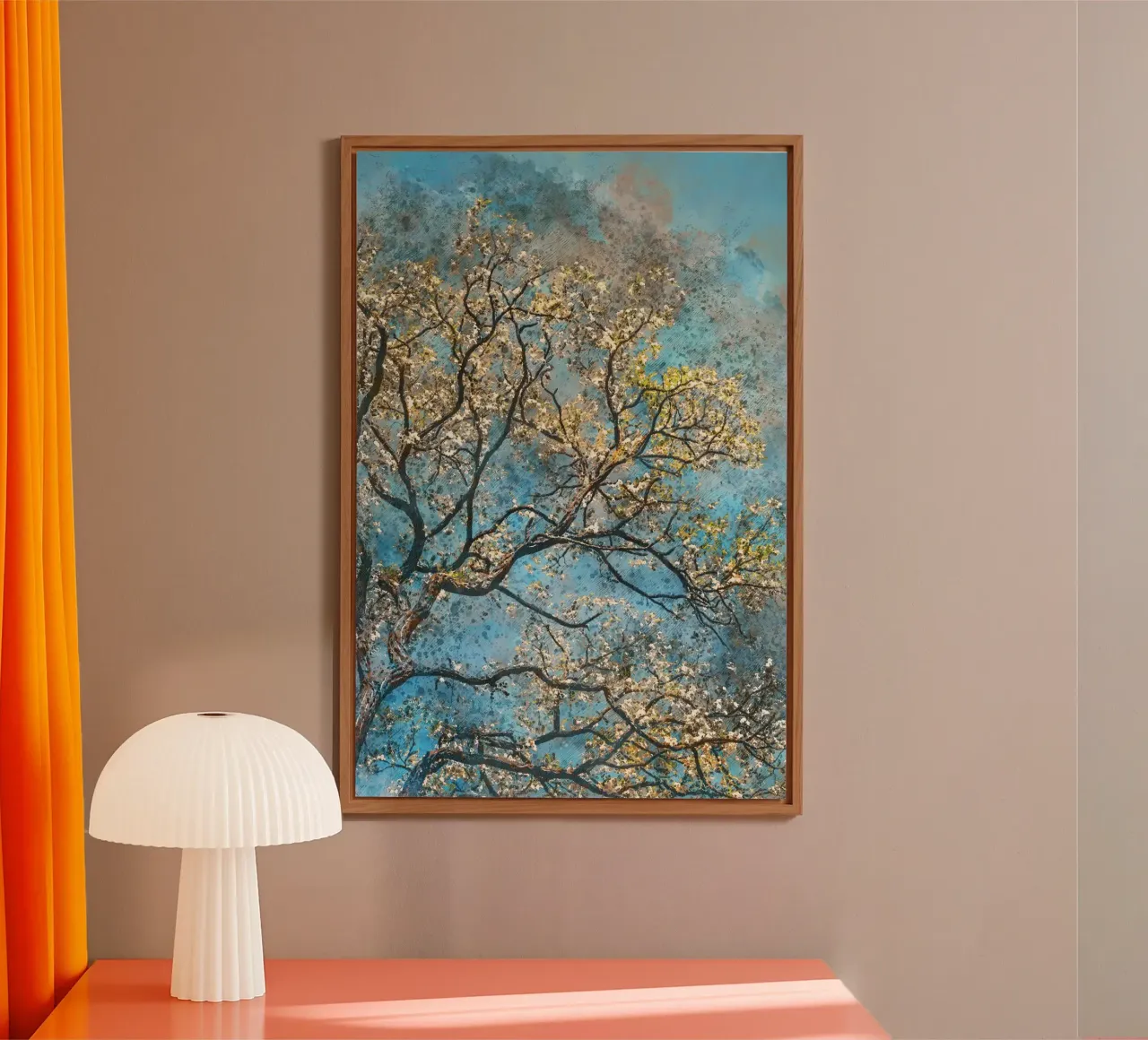 Spring tree forex plate by Justyna Jaszke JBJart