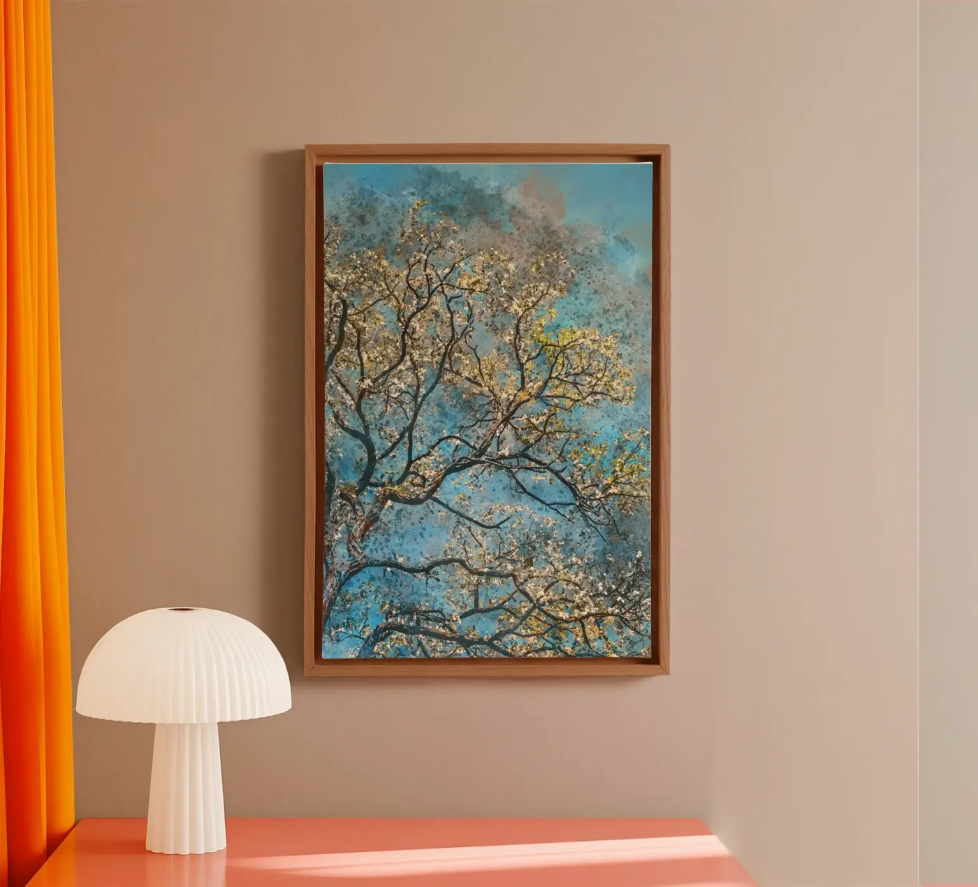 Lente boom canvas van Justyna Jaszke JBJart