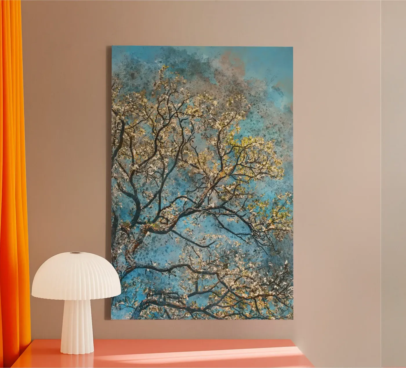 Lente boom canvas van Justyna Jaszke JBJart