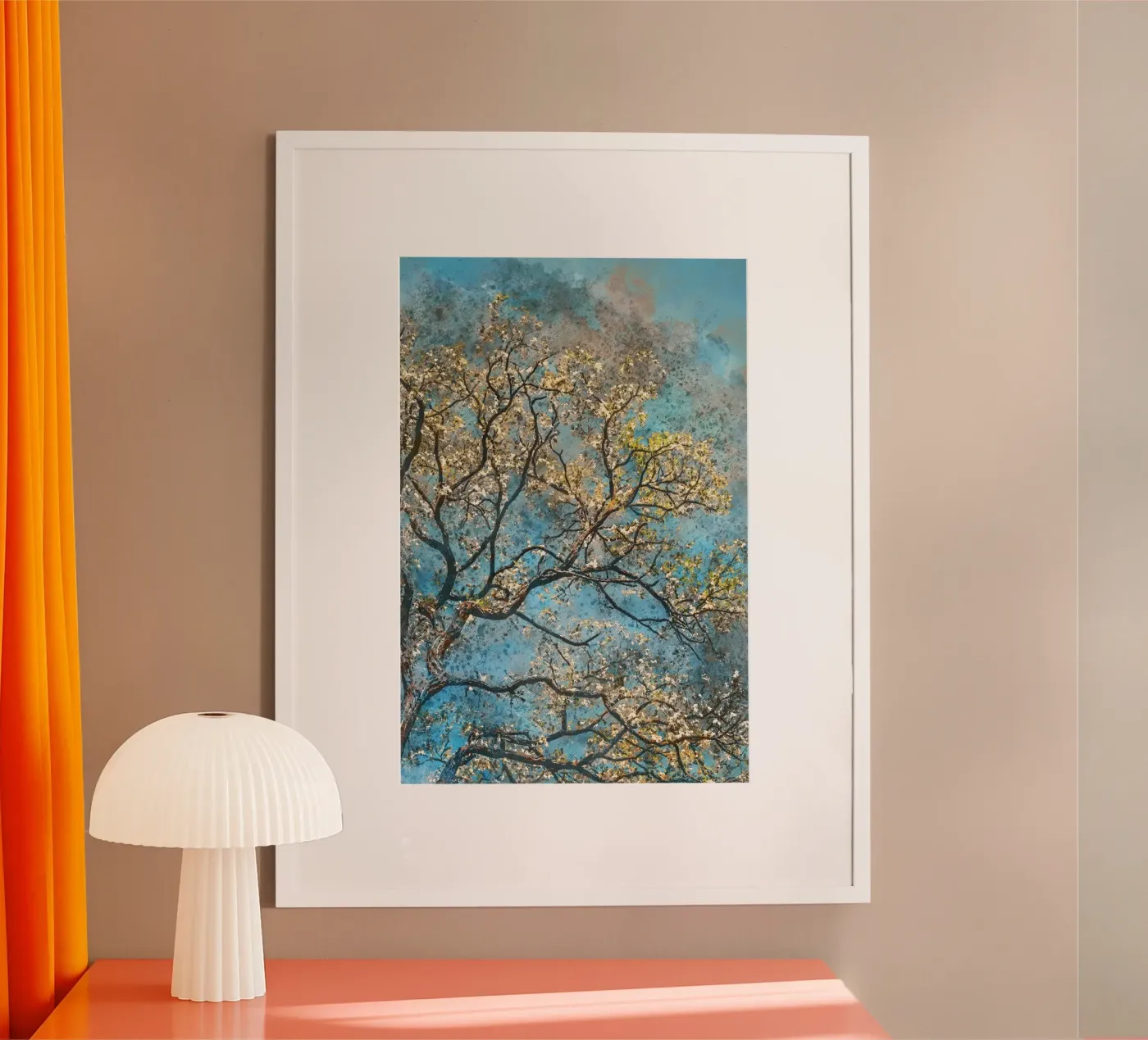 Spring tree hahnemühle by Justyna Jaszke JBJart