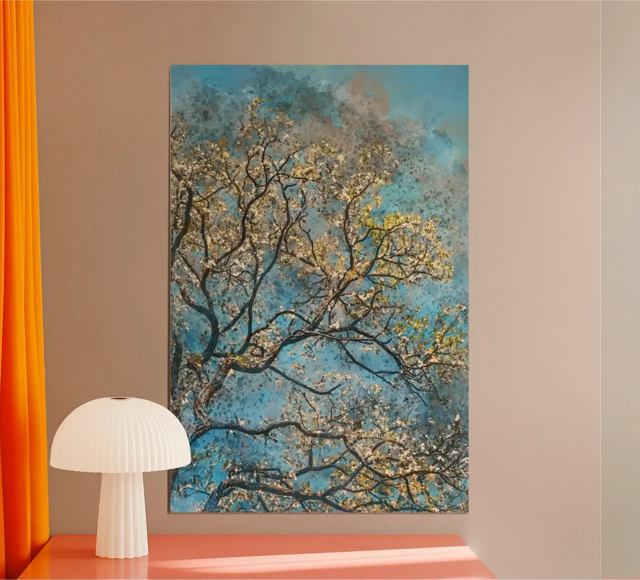 Spring tree hahnemühle by Justyna Jaszke JBJart