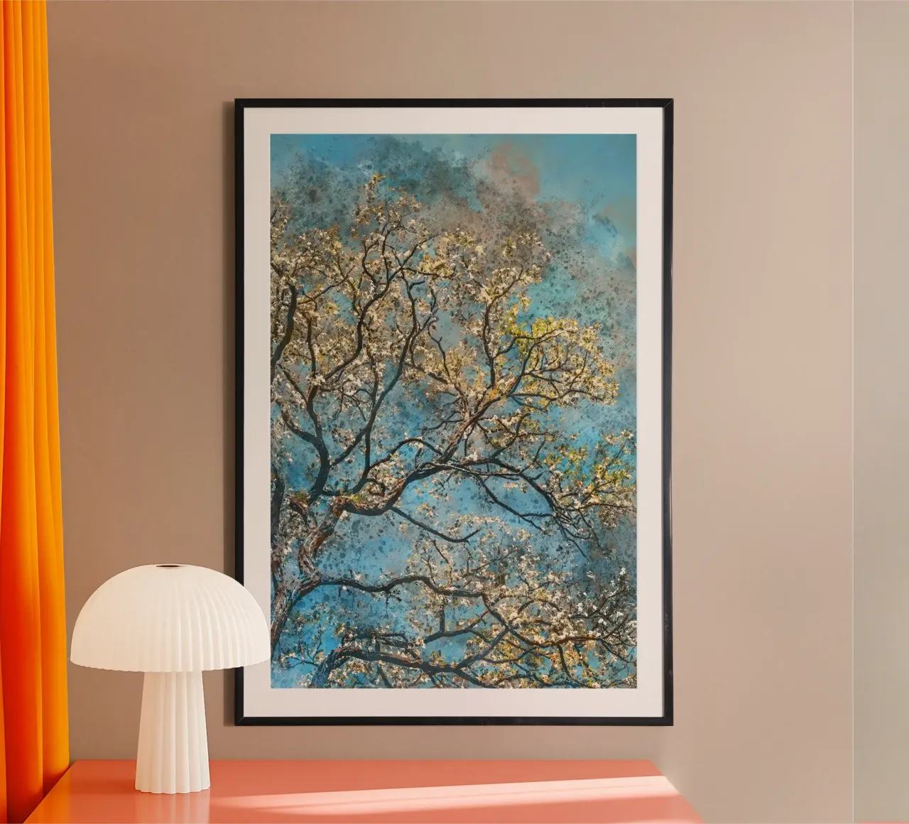 Spring tree hahnemühle by Justyna Jaszke JBJart