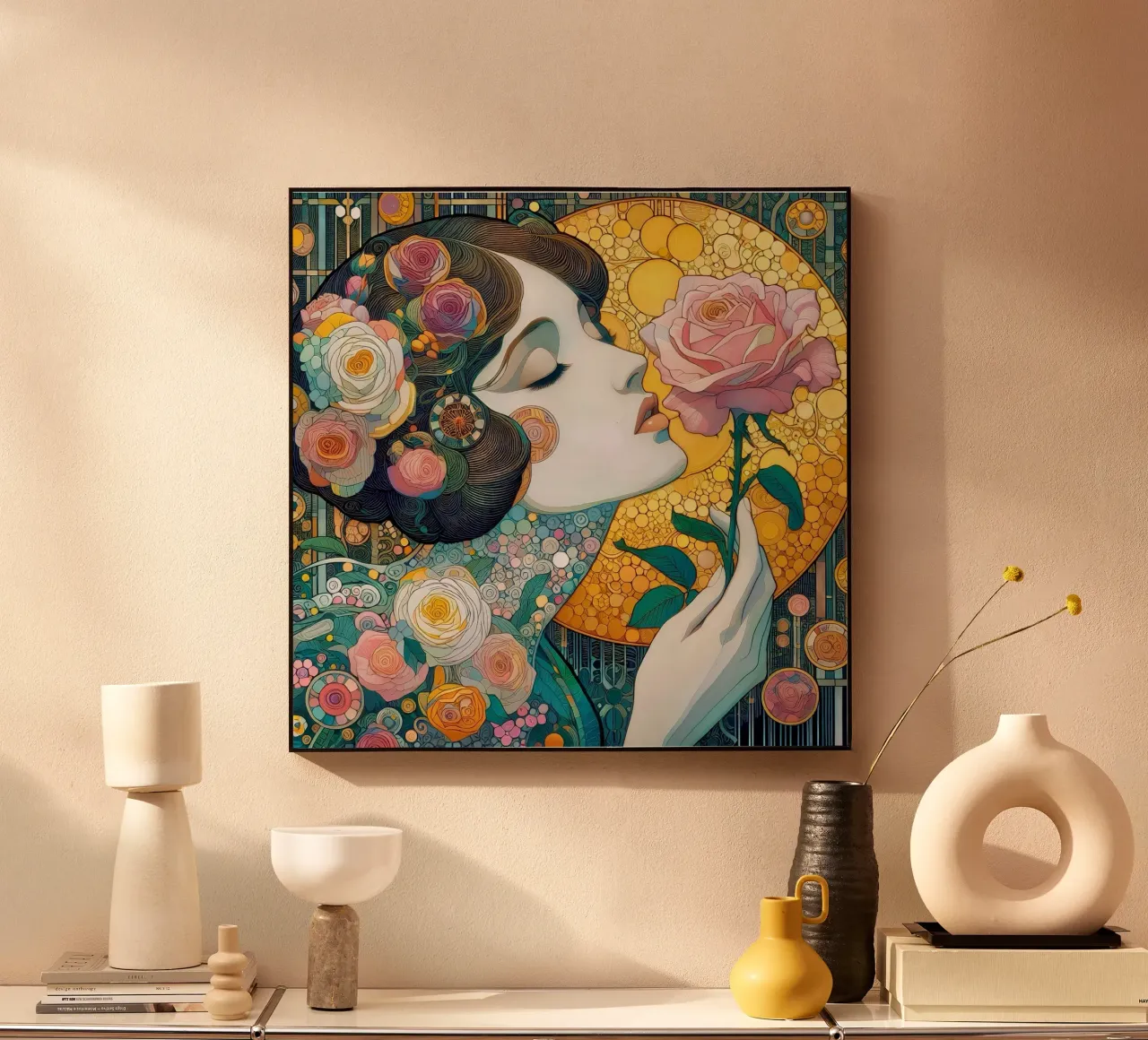 Profumo di rosa plexiglass da Art-Nouveau-Dsg