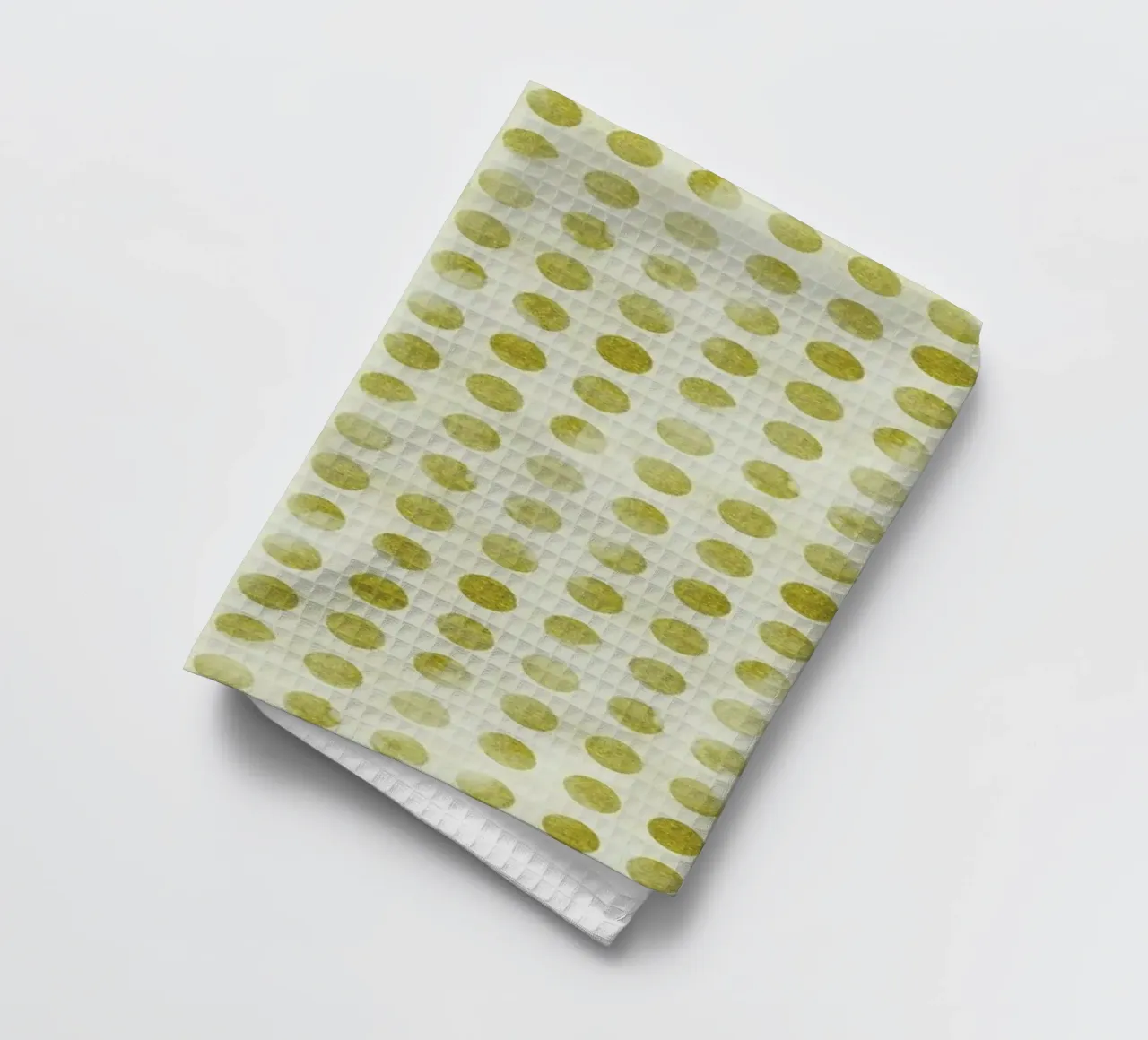 Gold Confetti tea towel by Leah Flores