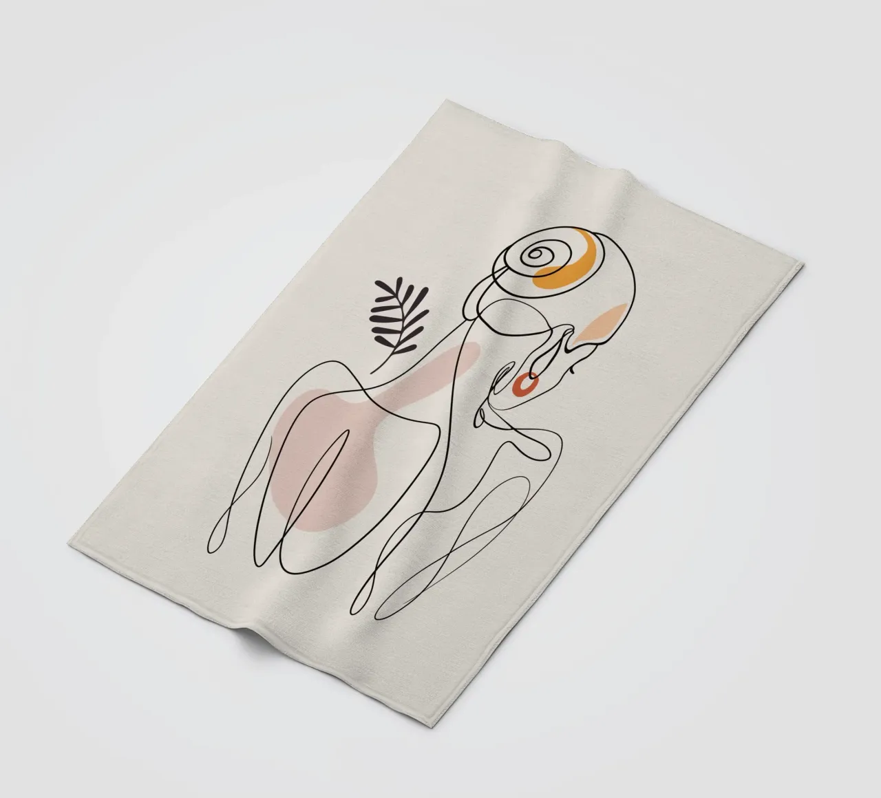 Emel Tunaboylu - Posa in linea coperta in pile da The Artcircle