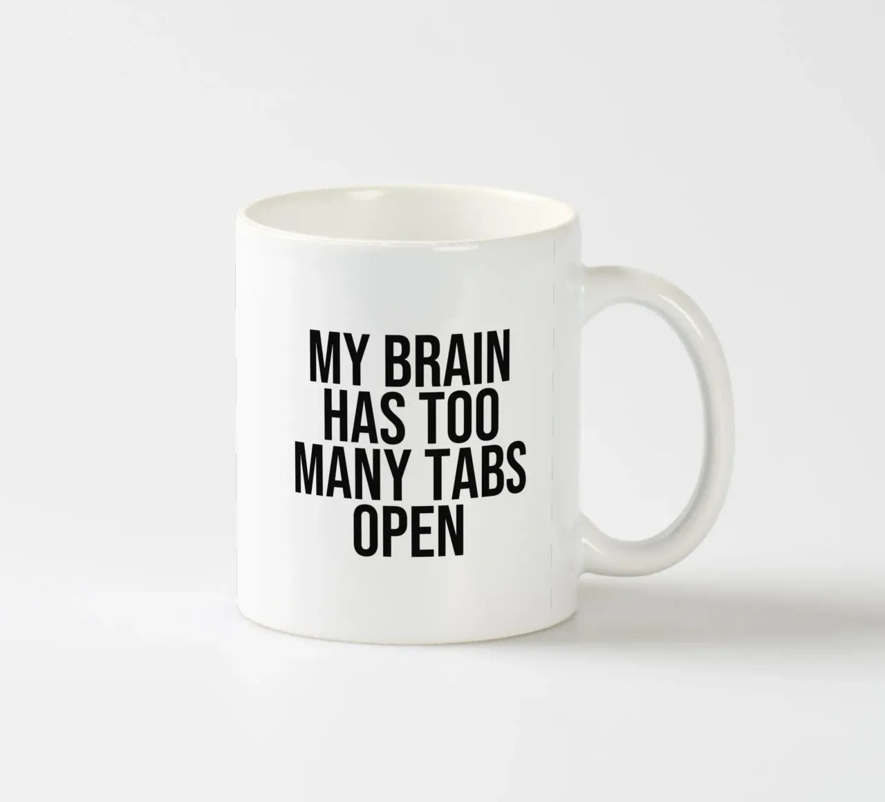 Mein Gehirn hat zu viele Tabs geöffnet Zitat Keramik Tasse von Paigaam Studio