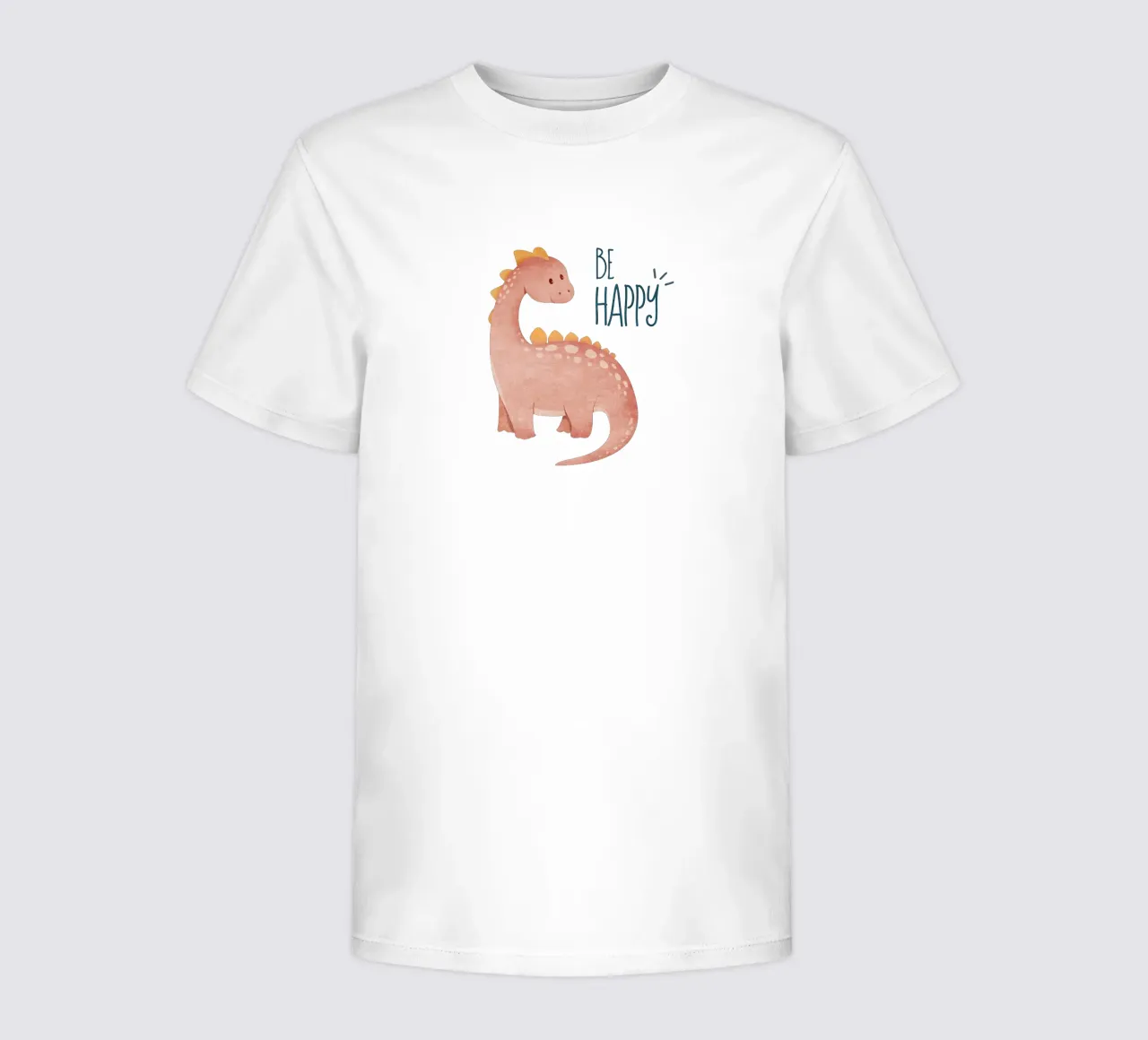 Emel Tunaboylu - Dino Be Happy kids t-shirt by The Artcircle