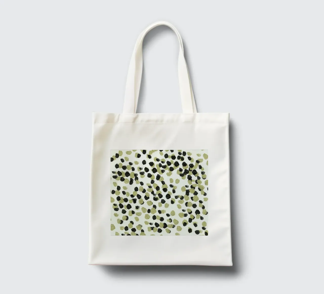 Leopard Glam borsa in juta da Leah Flores