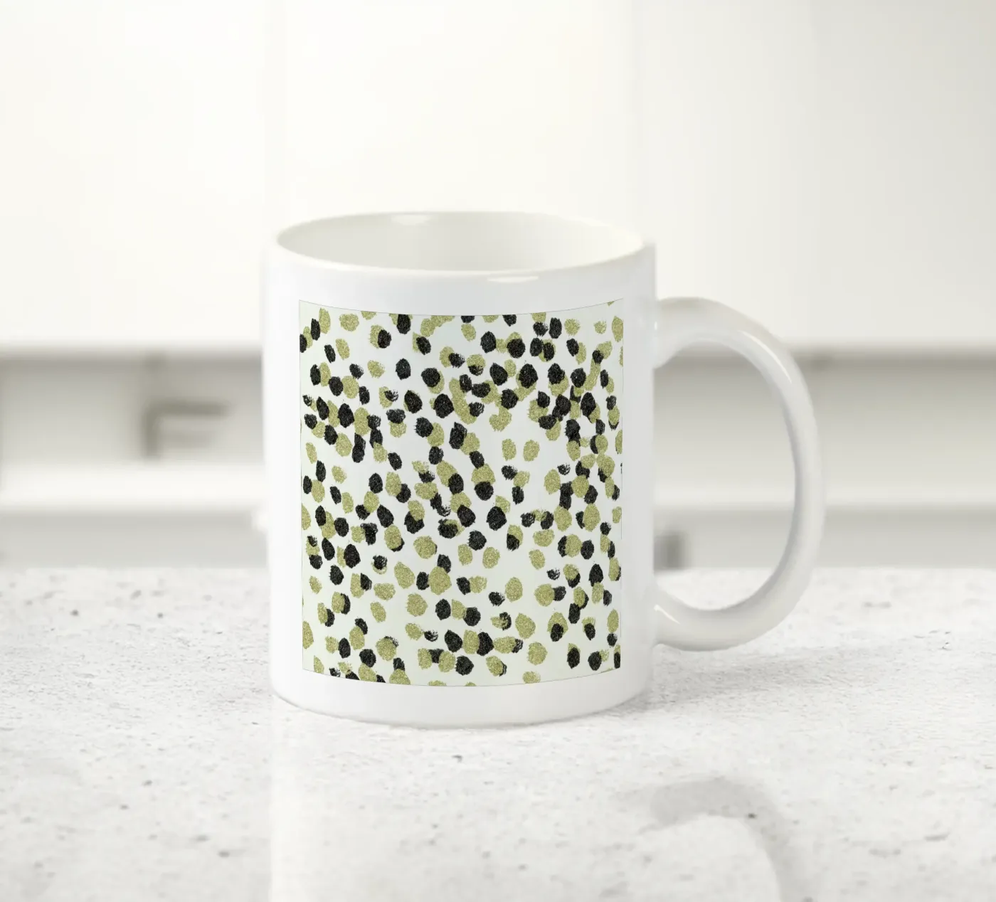 Leopard Glam ceramic mug by Leah Flores
