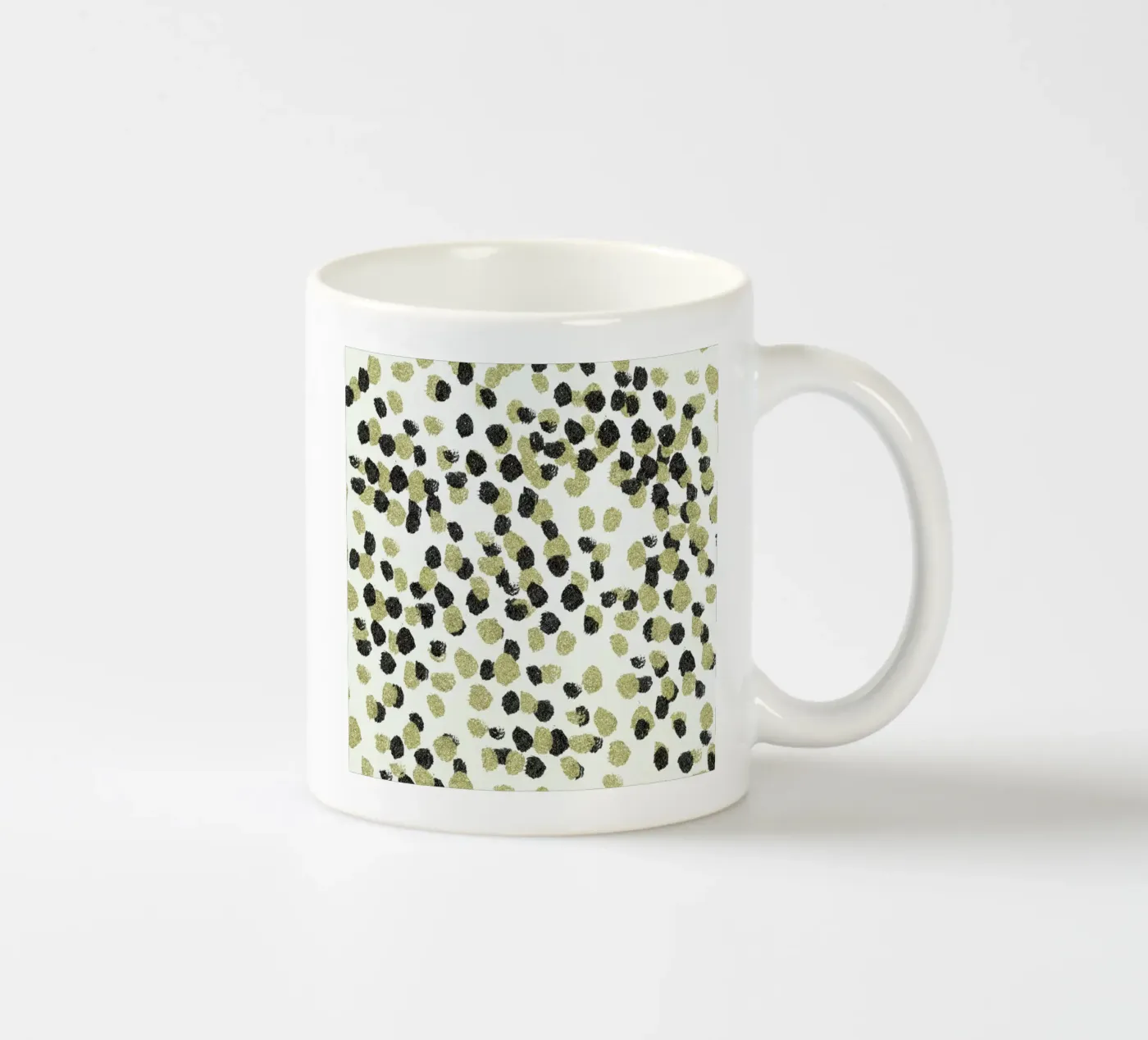 Leopard Glam ceramic mug by Leah Flores