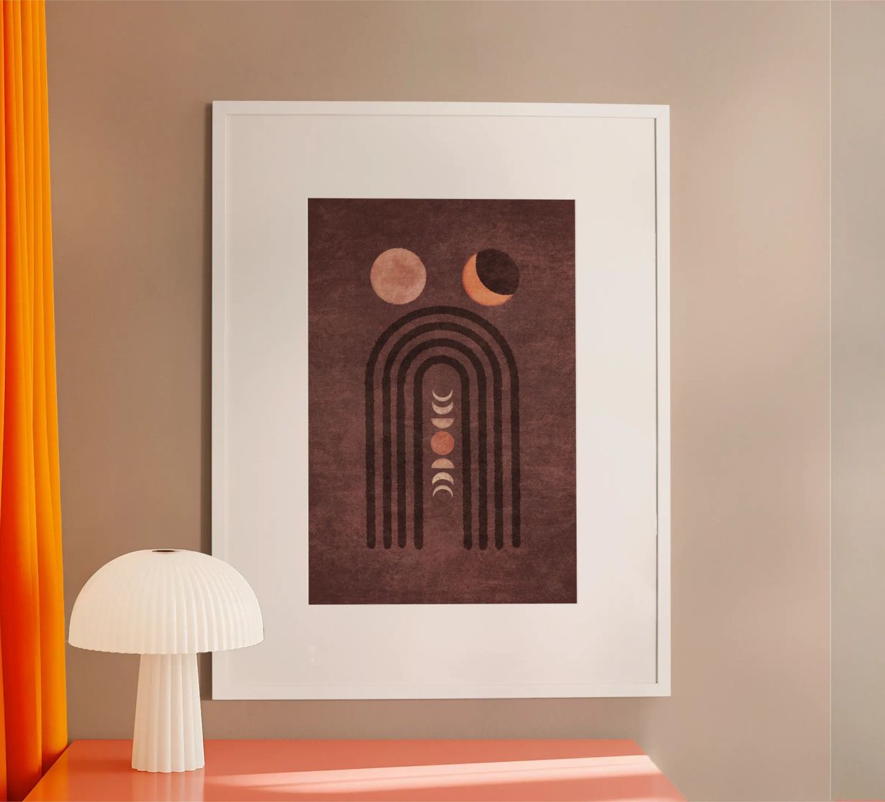 Emel Tunaboylu - Moonphase Visne poster by The Artcircle