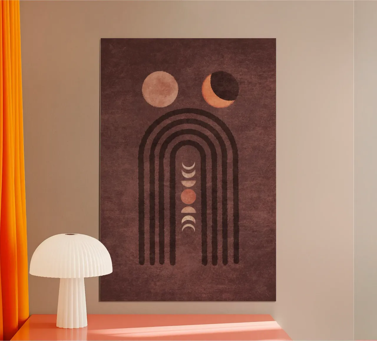 Emel Tunaboylu - Fase lunare Visne carta hahnemühle da The Artcircle