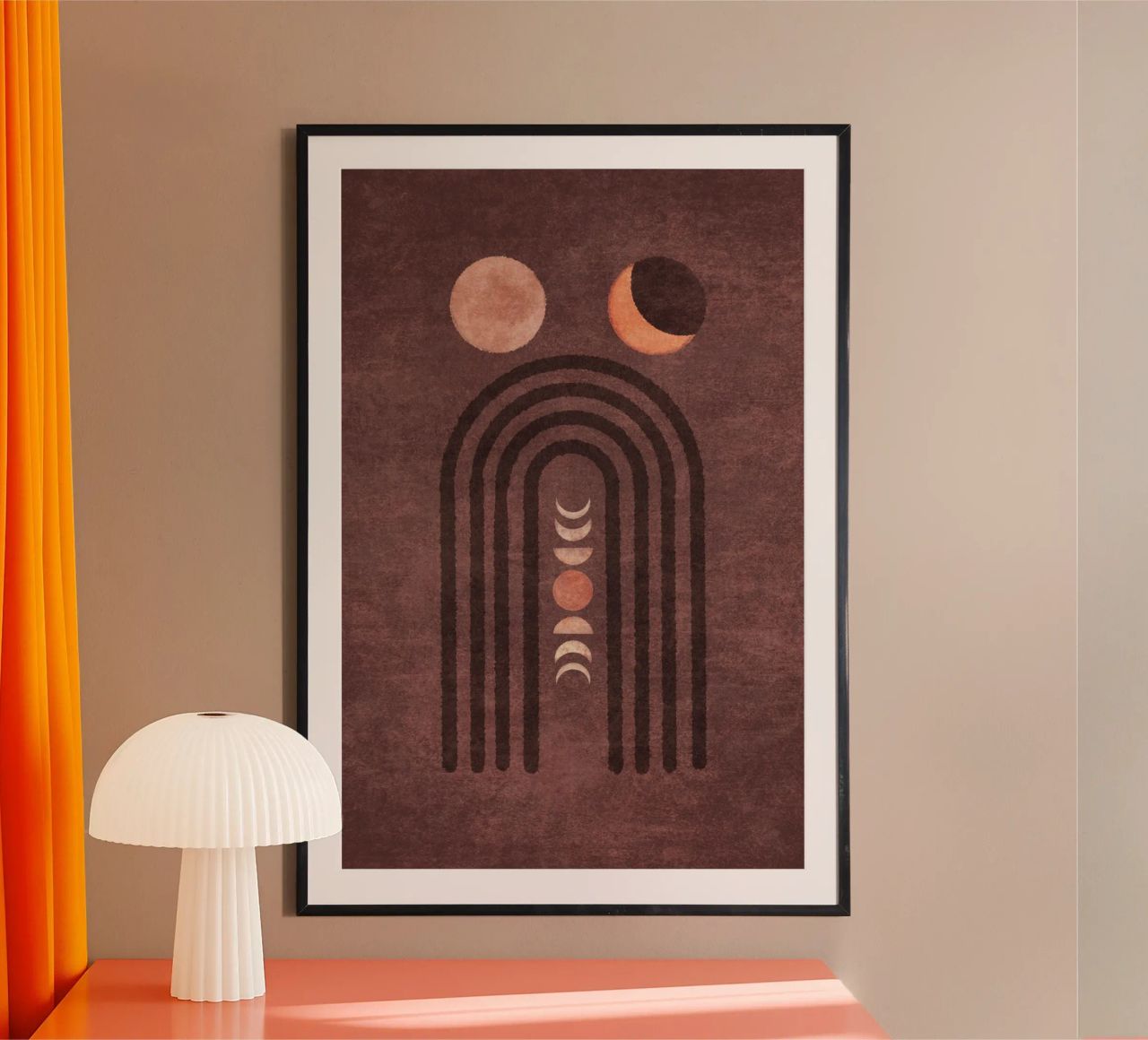 Emel Tunaboylu - Moonphase Visne poster by The Artcircle