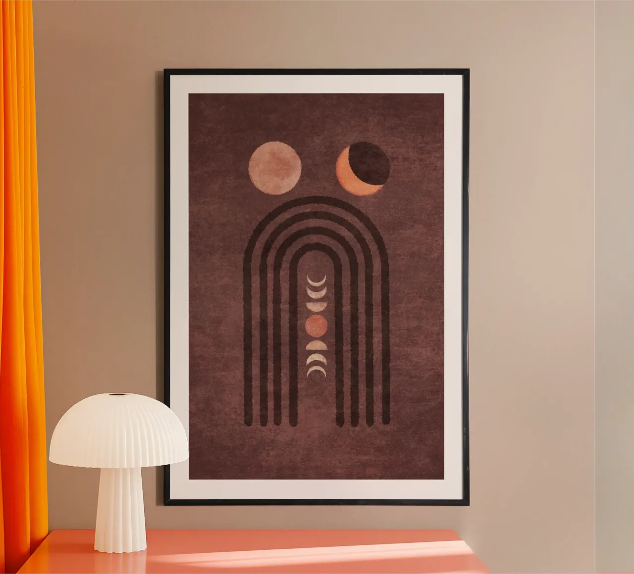 Emel Tunaboylu - Fase lunare Visne carta hahnemühle da The Artcircle