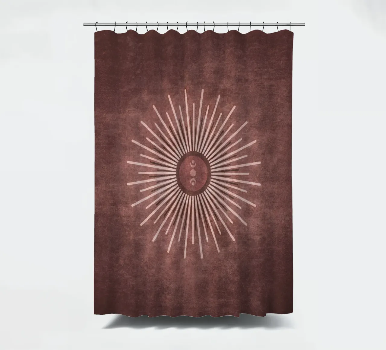 Emel Tunaboylu - Visione del sole mattutino tenda da doccia da The Artcircle
