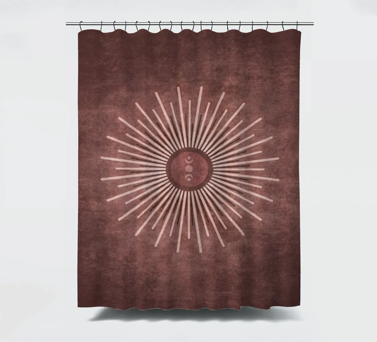 Emel Tunaboylu - Visione del sole mattutino tenda da doccia da The Artcircle