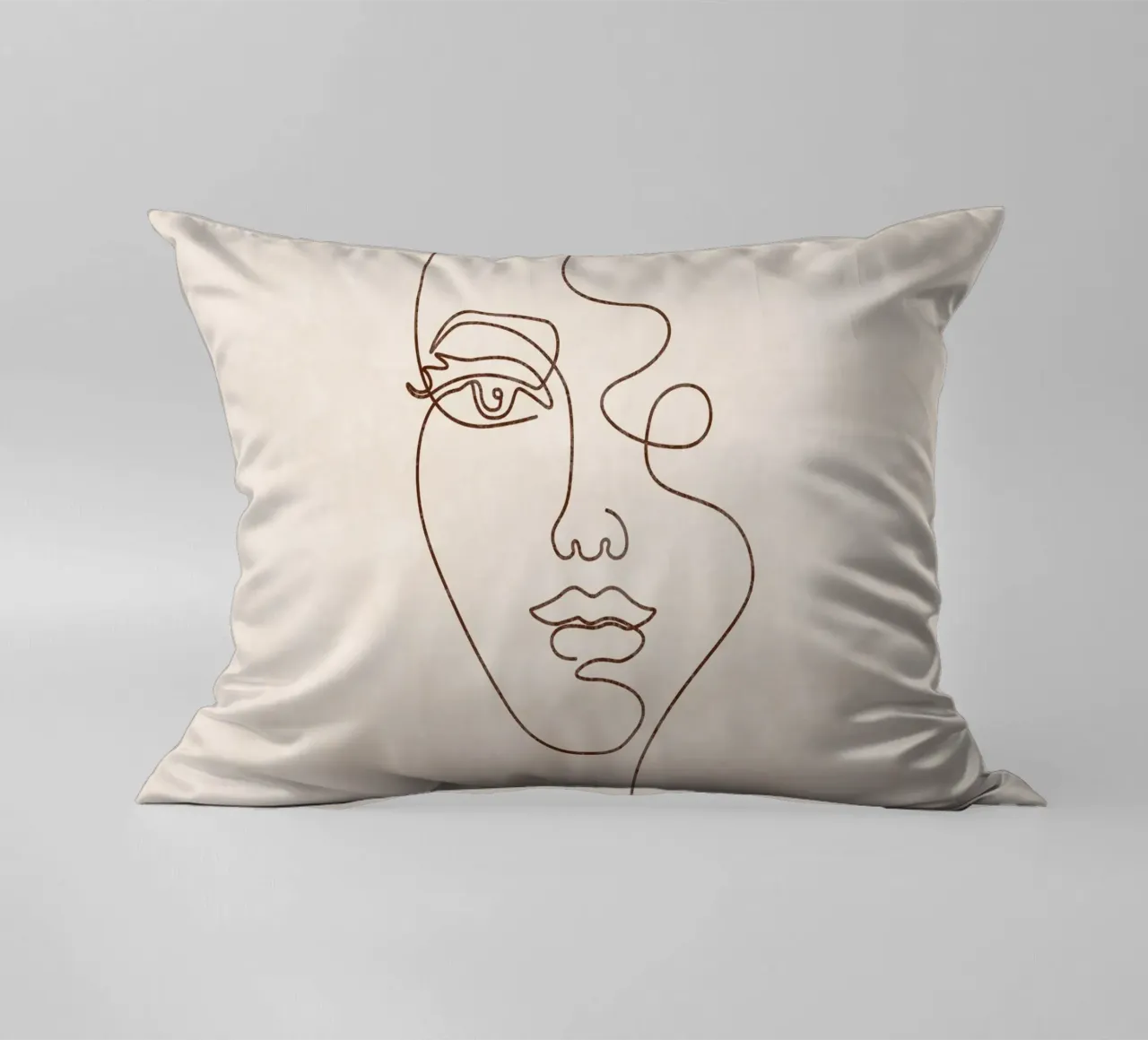 Emel Tunaboylu - Una linea di faccia cuscino da The Artcircle