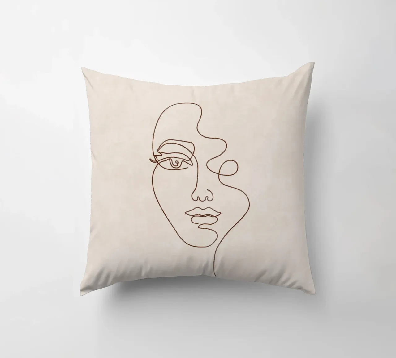 Emel Tunaboylu - Una linea di faccia cuscino da The Artcircle