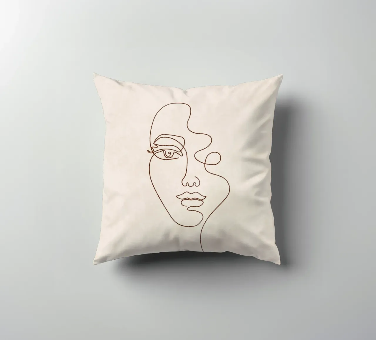 Emel Tunaboylu - Una linea di faccia cuscino da The Artcircle