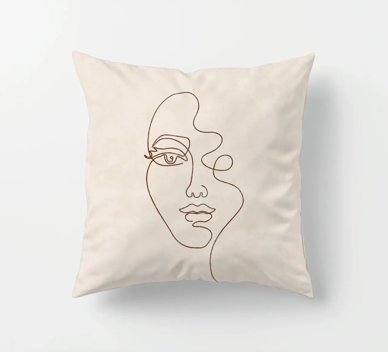 Emel Tunaboylu - Una linea di faccia cuscino da The Artcircle