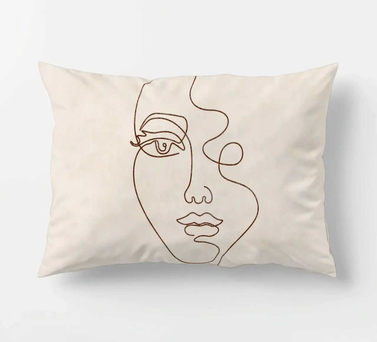 Emel Tunaboylu - Una linea di faccia cuscino da The Artcircle