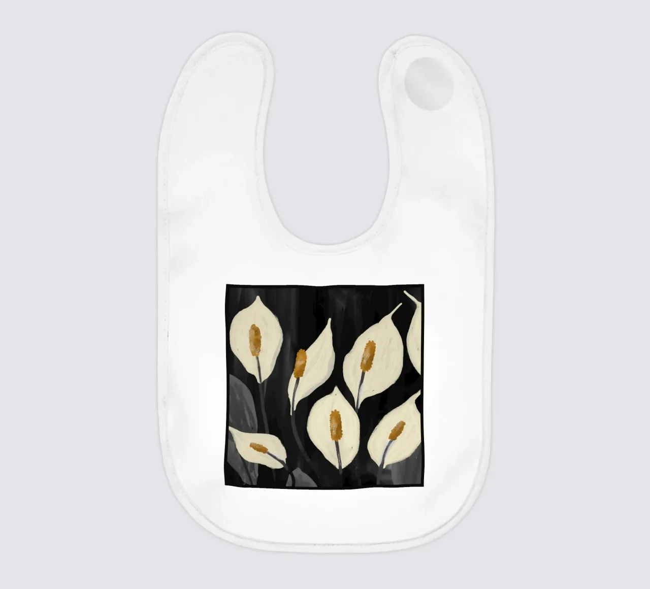 Gigli di Calla bianchi 6 bavaglino da ThingDesign