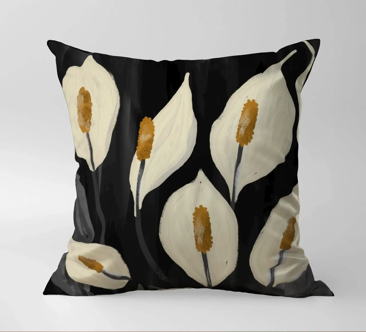 Gigli di Calla bianchi 6 cuscino da ThingDesign