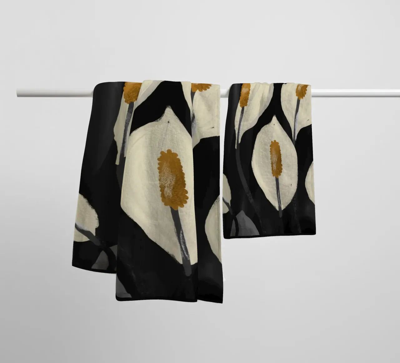 Gigli di Calla bianchi 6 asciugamano da bagno da ThingDesign