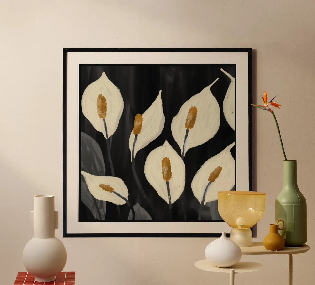 Lys Calla blanc 6 poster de ThingDesign