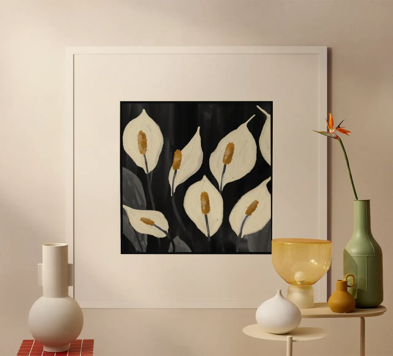 Lys Calla blanc 6 poster de ThingDesign