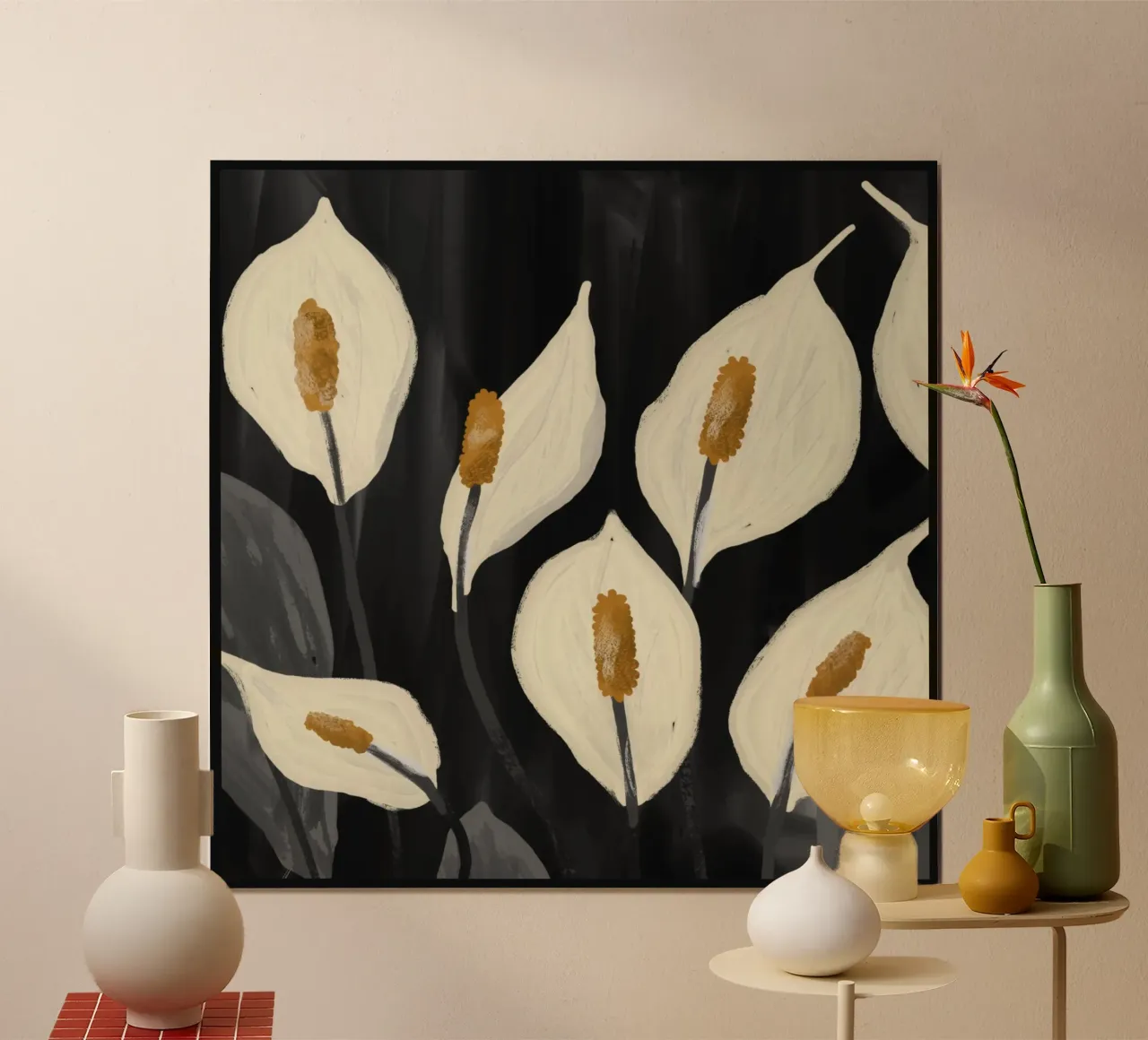 Lys Calla blanc 6 poster de ThingDesign