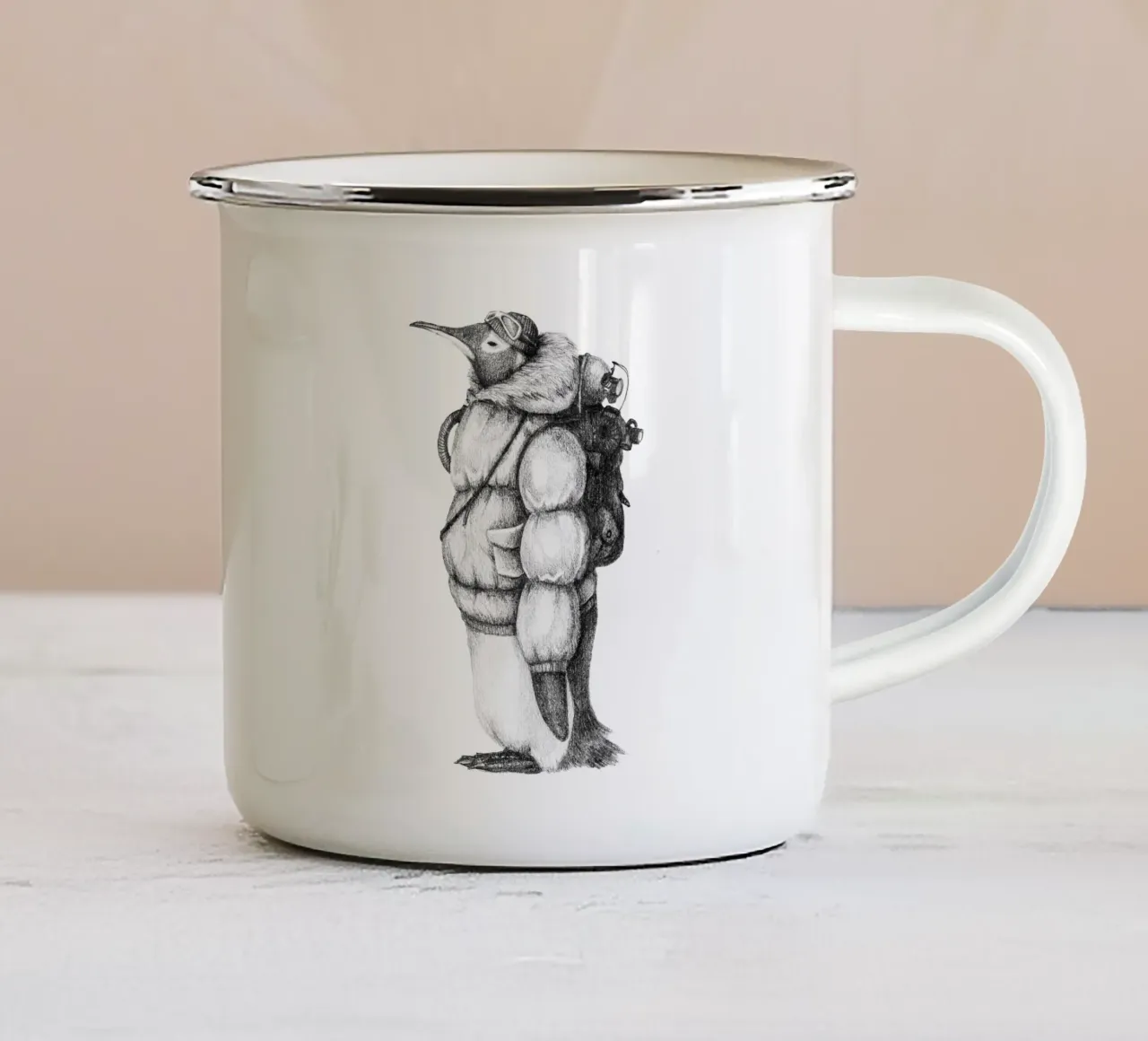 Esploratore artico tazza in smalto da mikekoubou