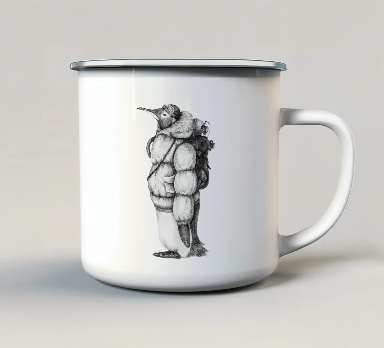 Esploratore artico tazza in smalto da mikekoubou