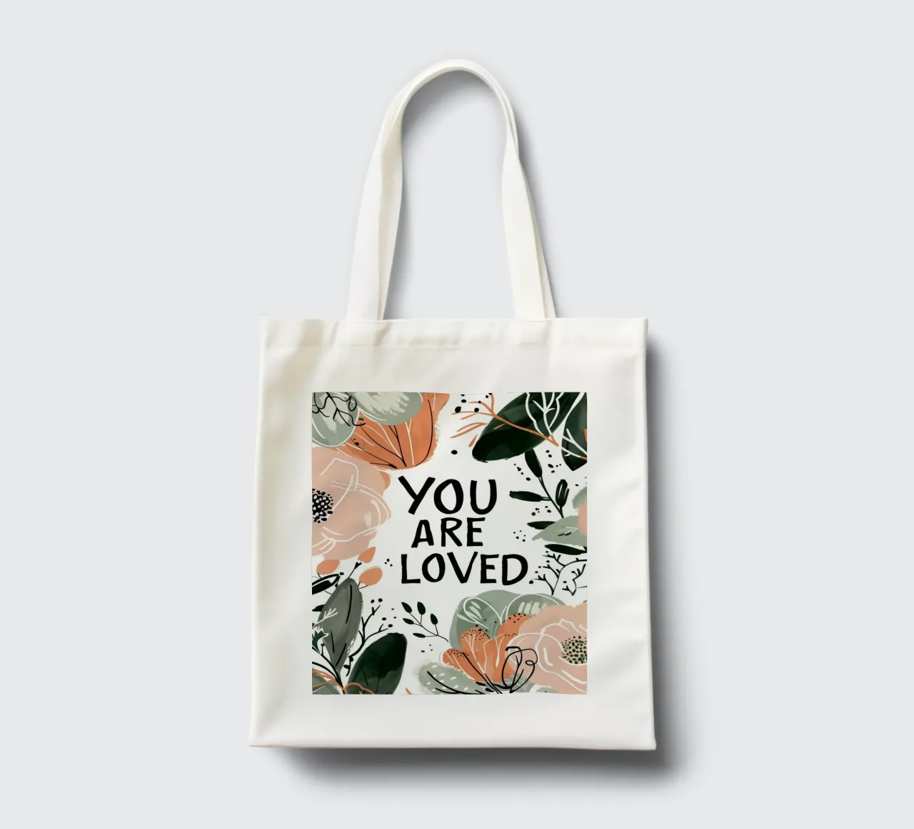 You Are Loved No 2 borsa in juta da treechild