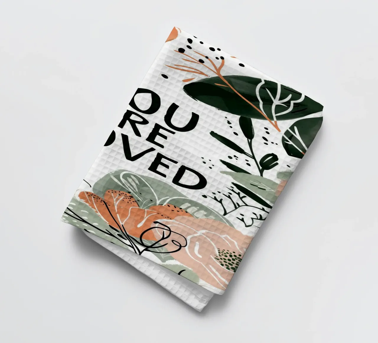 You Are Loved No 2 canovaccio da cucina da treechild