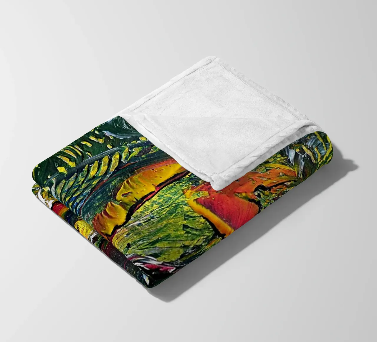 IDEAL GIFT 45 fleece blanket by Thierry Vobmann Abstract painting