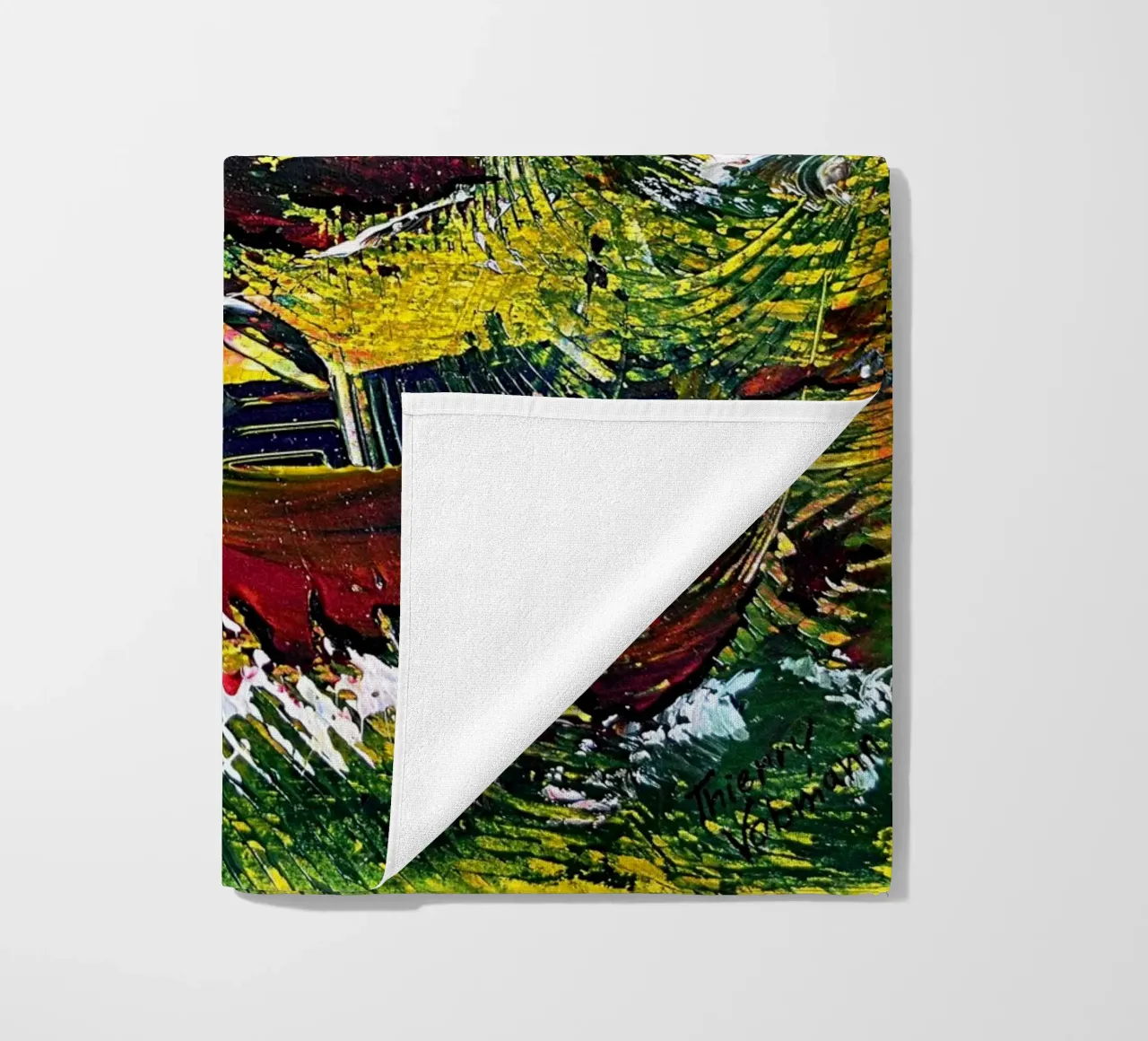 IDEAL GIFT 45 beach towel by Thierry Vobmann Abstract painting