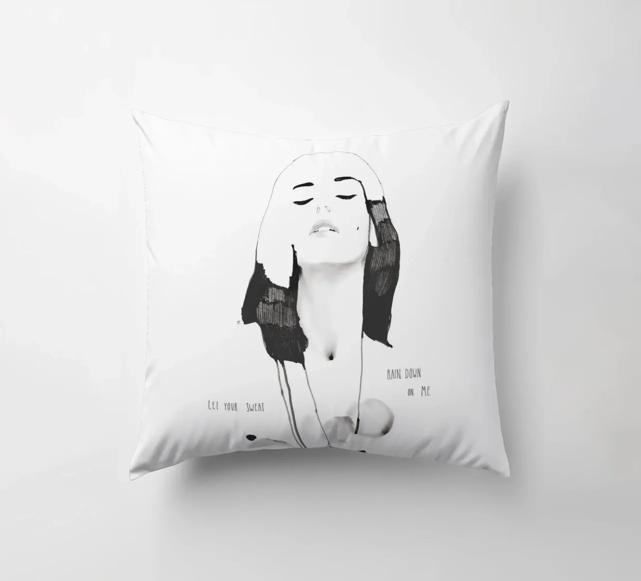 Let Your Sweat Rain Down On me cuscino da Manuel Rebollo
