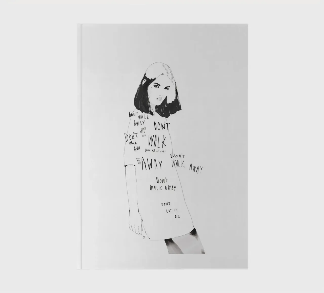Don't Walk Away notebook by Manuel Rebollo