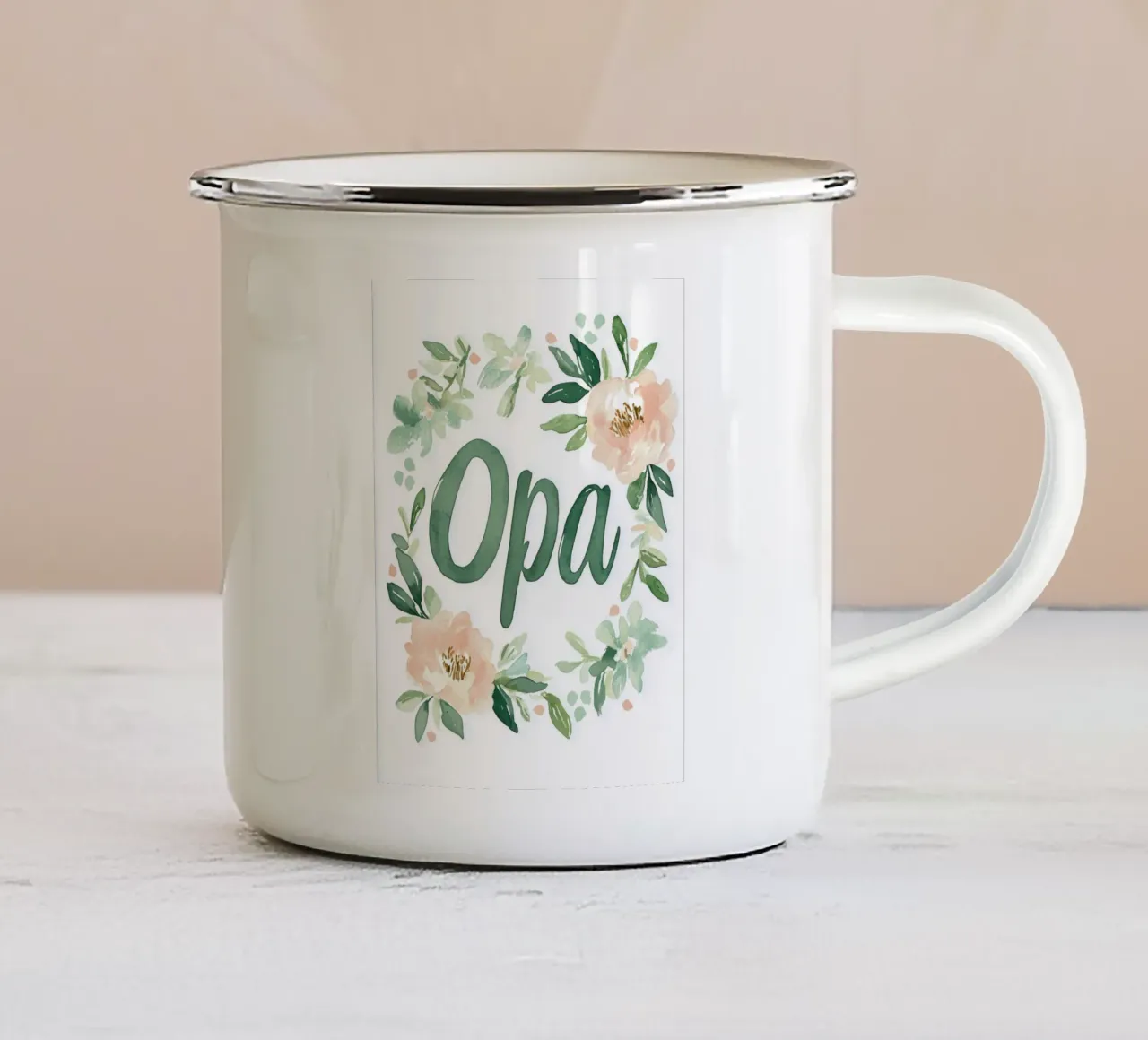 Opa (Version 2) tazza in smalto da treechild