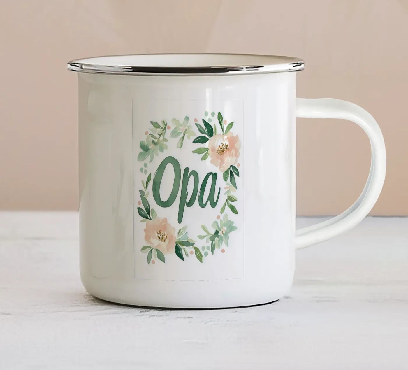 Opa (Version 2) emaille mok van treechild