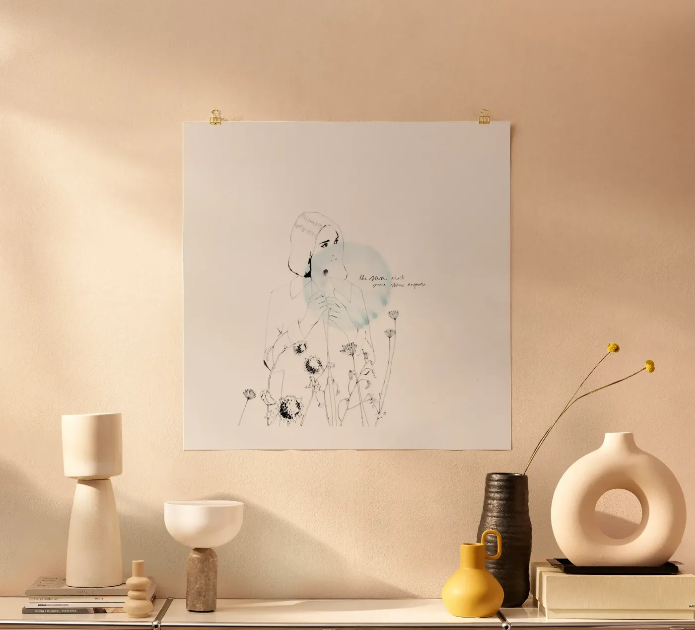 The Sun Ain't Gonna Shine Anymore Poster von Manuel Rebollo
