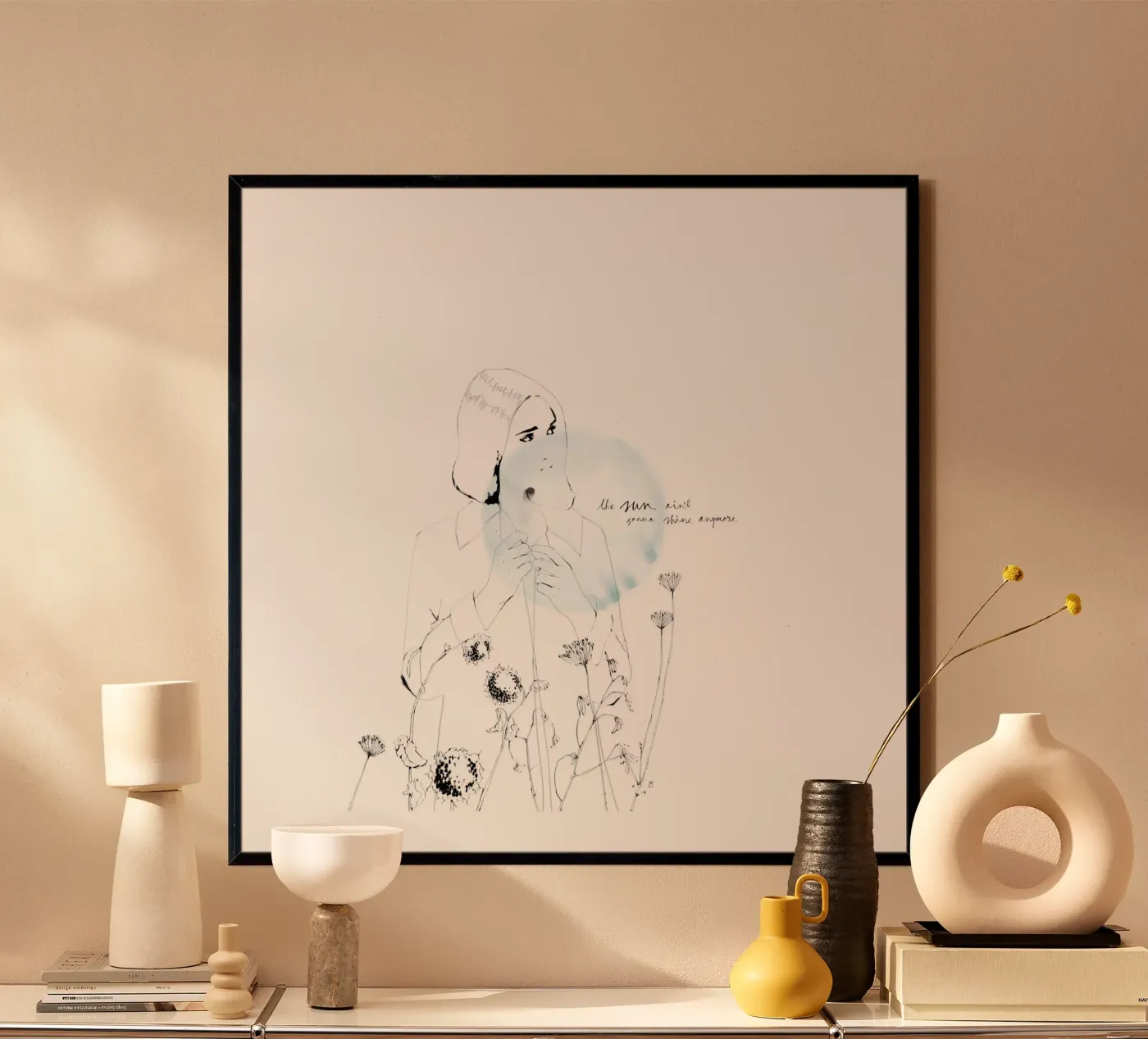 The Sun Ain't Gonna Shine Anymore Poster von Manuel Rebollo
