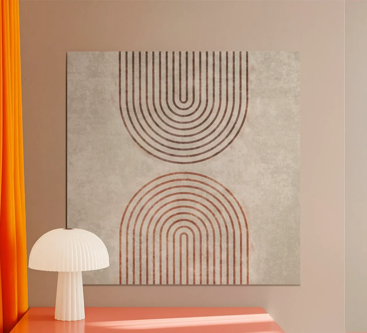 Emel Tunaboylu - Porta dell'arcobaleno poster con telaio in plastica da The Artcircle