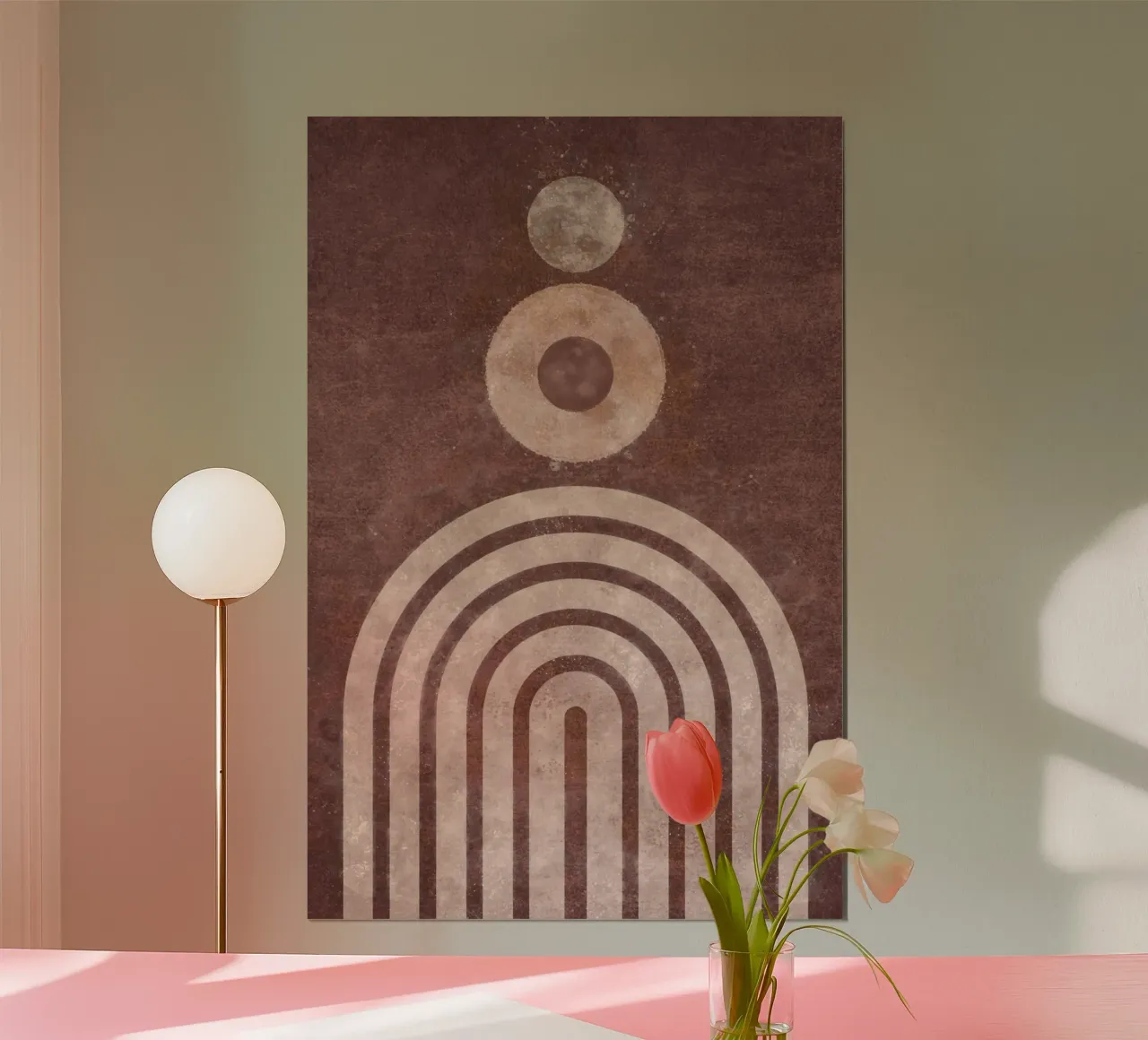Emel Tunaboylu - Porta dell'arcobaleno Visne poster con telaio in plastica da The Artcircle