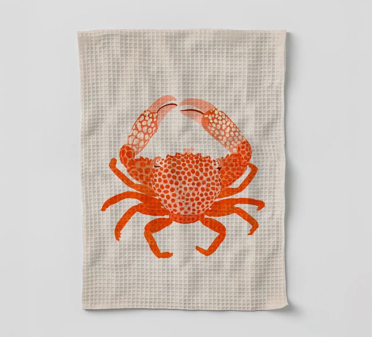 Emel Tunaboylu - Granchio rosso canovaccio da cucina da The Artcircle