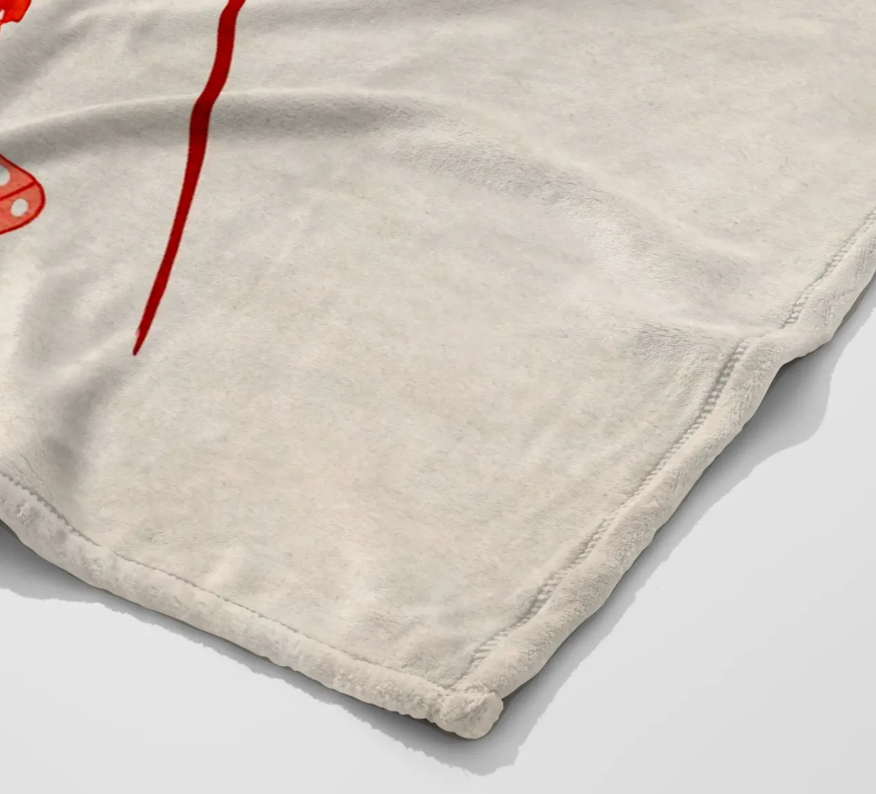 Emel Tunaboylu - Gambero Rosso coperta in pile da The Artcircle