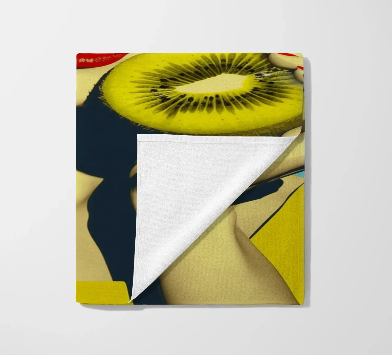 Kiwi Girl | Poster di cucina in stile diner anni '50 telo mare da Autofocus