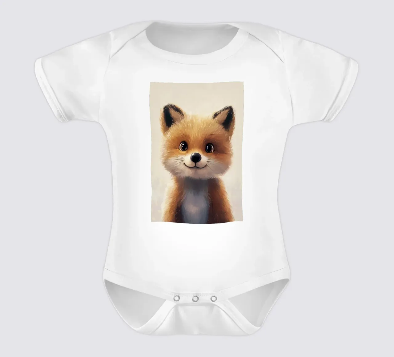 HeldIn #8: Fuchs Kurzarm Babybody von farbenhelden