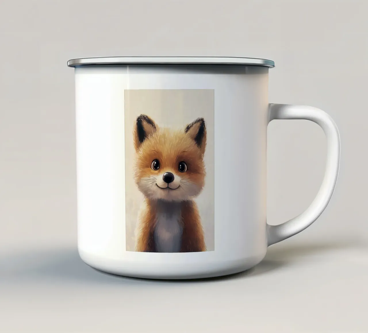 Héroe nº 8: Fox taza de esmalte de farbenhelden
